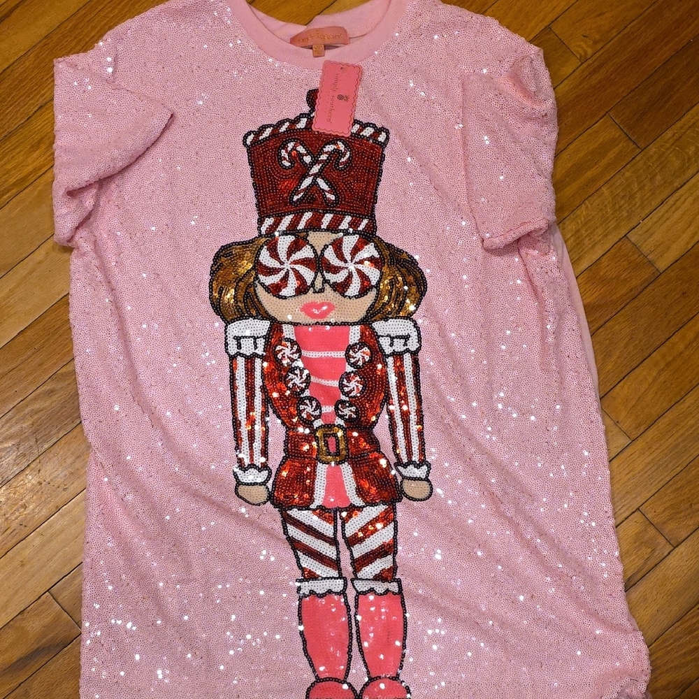 Simply Southern Pink Sequin Mini Dress